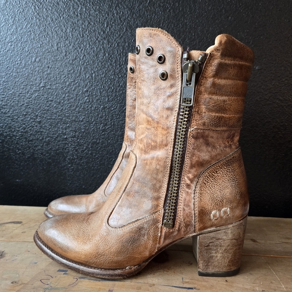 Rare BedStu Cobbler Series OnRush Tan Rustic Boots 9.5 - Picture 3 of 11